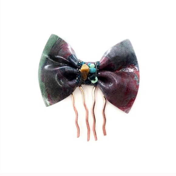 Sculpted Hair bow Comb #505 - Picture 1 of 1